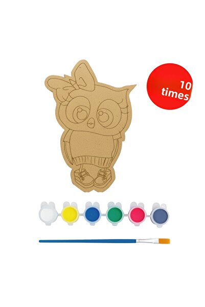 KİDOSE لوحة رسم البومة الخشبية - نشاط جماعي - نشاط تعليمي في الفصل الدراسي/ال...