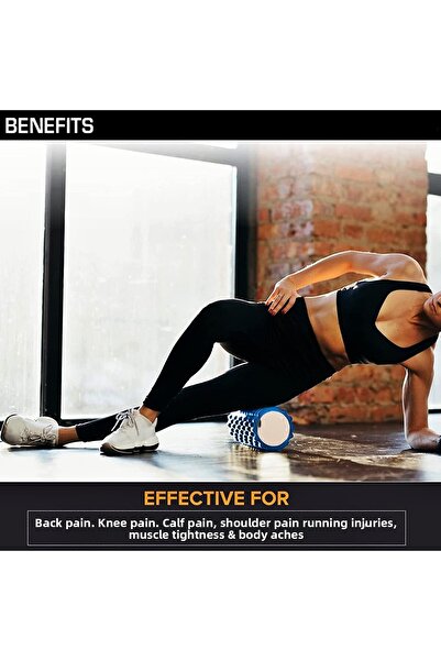 Boldy Foam Roller - Exercise Roller - Massage Roller - Warm-Up Roller - Medium Firm Massage Foam-Pilates Roller