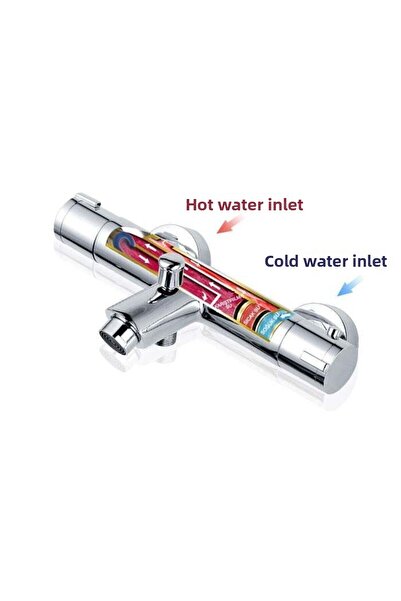 Fause Thermostatic Bathroom Faucet Black Ktb101-b