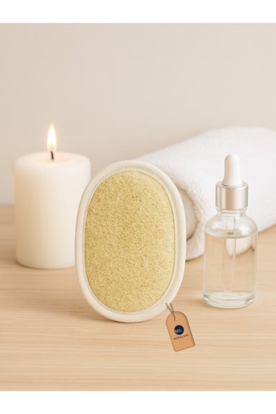 miraluni Natural Pumpkin Fiber Face Neck Shoulder Exfoliating Pad – Skin Cleansing and Purifying Fiber