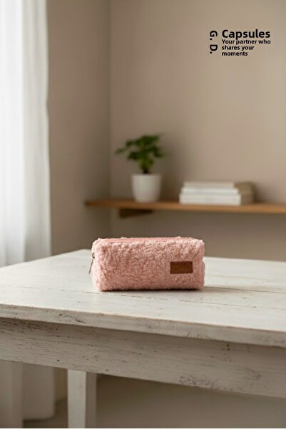 caps office Husă pentru creion din pluș cu textura blană – cu un singur compa...