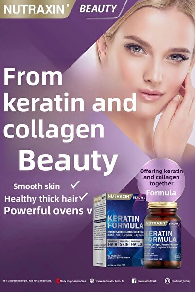 Nutraxin Keratin Formula 60 Tablets 2 Pieces