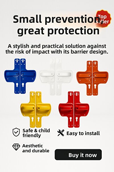 hilal kimya Coloured Security to Schools! 5 Different Colored Barrier Door Handles in One Package