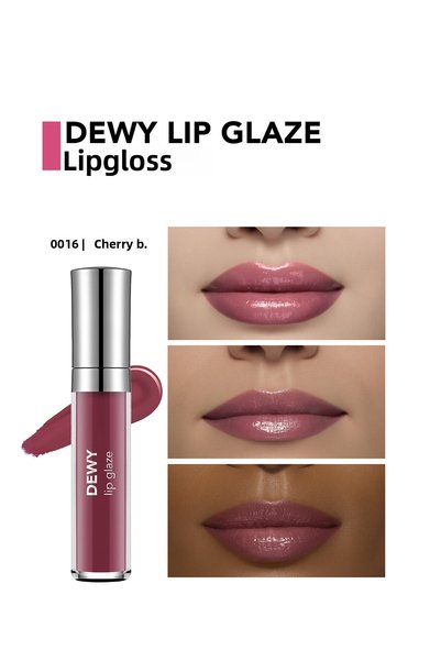 Flormar Dewy Lip Glaze Semi-Transparent Lip Gloss with Moisturizing Effect - 016 Cherry Blossom