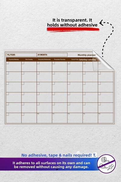 Pi Papers Planificator maro, fără adeziv, hârtie inteligentă, suport pentru note pentru documente foto Tablă de scris