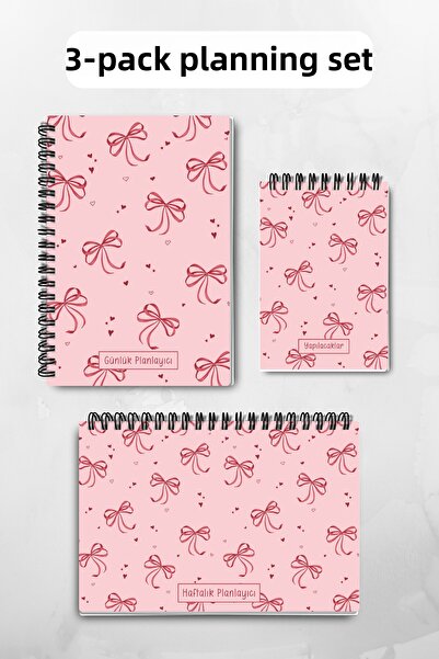 Eldesen Tasarım Advantageous Mega Pack / 20 Pieces / Notebook, Calendar, Bookmark, Pen, 3-Piece Planning Set