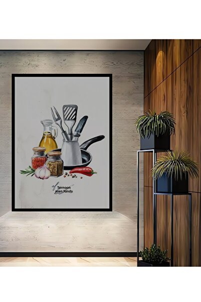 Teona Ahşap Tablă decorativă din lemn dreptunghiulară, instrumente de bucătăr...
