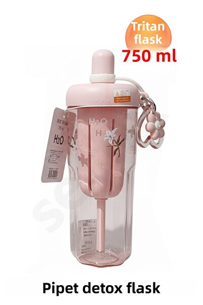 H2O زجاجة تريتان للتخلص من السموم - 750 مل