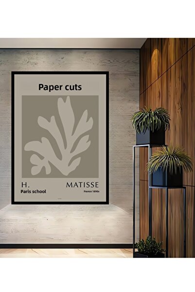Teona Ahşap Tablou decorativ din lemn dreptunghiular Matisse Papiers Decoupes Aspect cadru