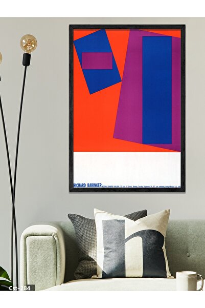 CeSht Richard Baringer Bertha Schaefer Gallery Pictură într-o singură bucată, înrămată cu lemn negru