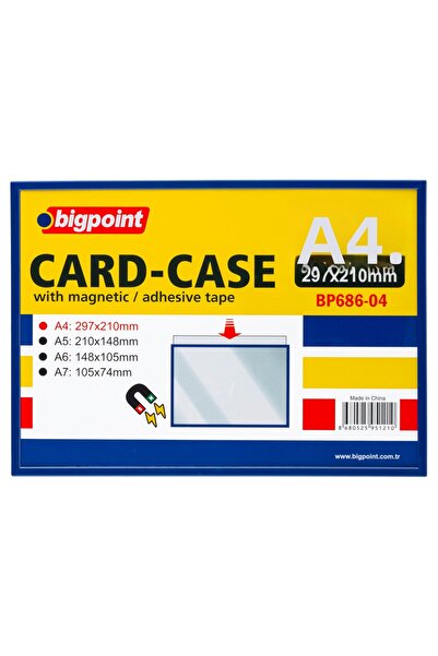 Bigpoint A4 Magnetic Banner Storage Container X 5 Pieces