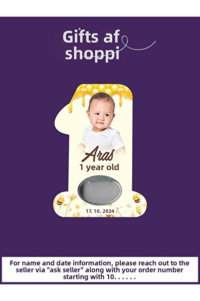 giftshoppi Illustrated - Bal Concept 1 Number Opener Newborn Birthday Magnet ...