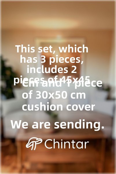 Chintar Cotton Modern Decorative Throw Pillow / Pillowcase - Set of 3