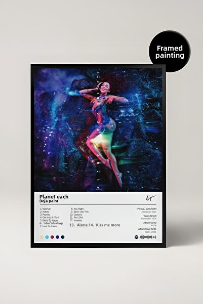 House Gorgeous Doja Cat Planet Every Frame Album Design Poster Pictură pe Spo...
