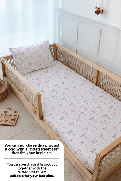 Tuğba Kuğu Montessori Bedding Set (100X200) - Pureline Series - Dainty Bows