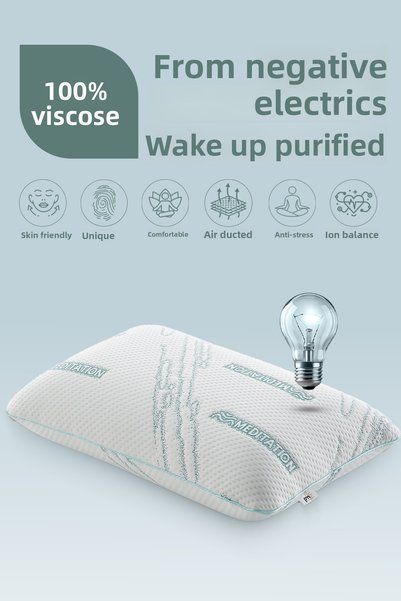 Generic Brand Relaxing Visco Pillow - Orthopedic Luxury Plump Pillow - Anti Static Fabric Stress Reducing Visco