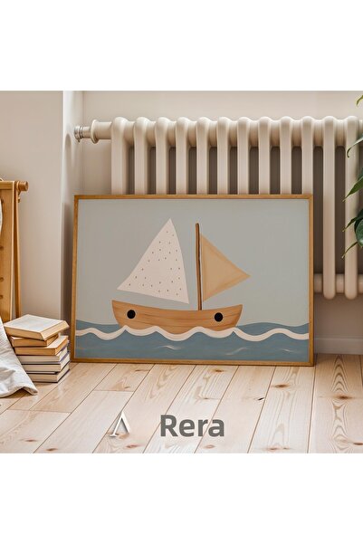 HİGUERA Ξύλινο Πανιά Ναυτικό Θέμα Διακόσμηση Παιδικού Δωματίου Οριζόντια ζωγρ...