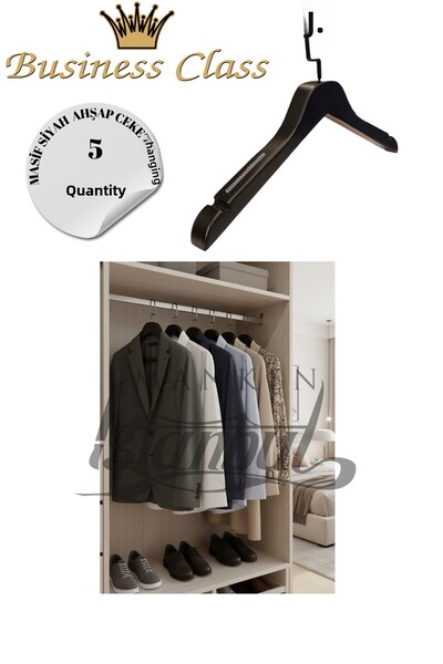 Manken İstanbul Clasa Business 5 bucăți 44 cm cârlig italian din lemn masiv p...