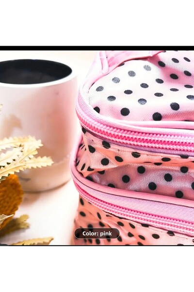 Marmara Makeup Bag Pink Patterned Good Looking Practical