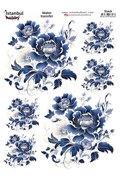 İstanbul Hobi ورق نقل مائي 25x35 سم ST-008