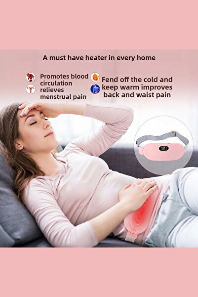 TheraBelle Instant Relief Menstrual Pain Relief Belt – Hidden Warm Massage an...