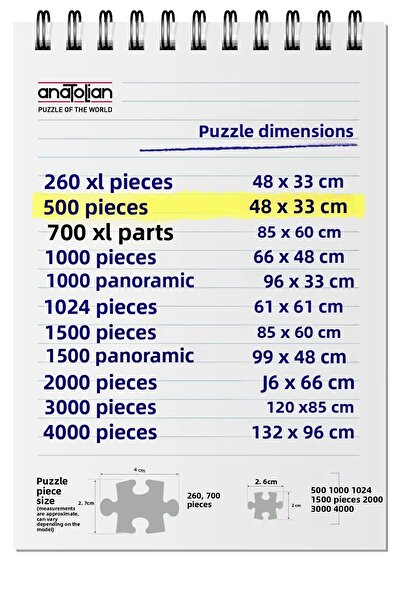 Anatolian Puzzle 500 Piece Jigsaw Puzzle - Black Cat 3641