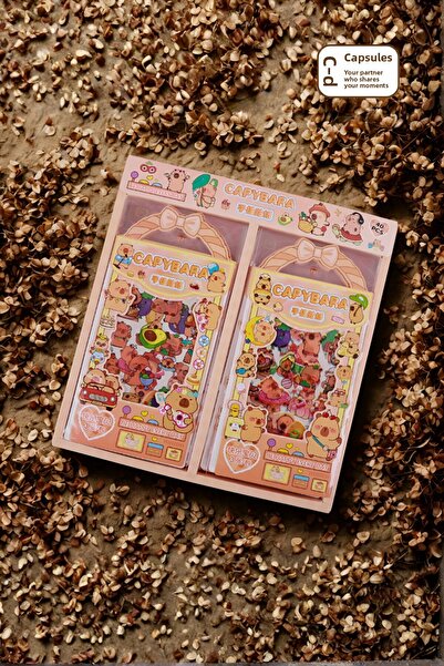 caps anlarınızı paylaştığınız ortağınız قطعتان من ملصقات 6 صفحات ذات طابع كاب...