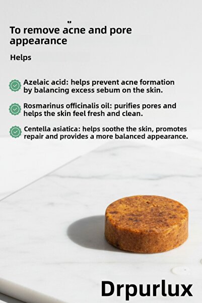 Dr.Purelux صابون إسفنجي فعال مضاد لحب الشباب والرؤوس السوداء (قناع سريع)