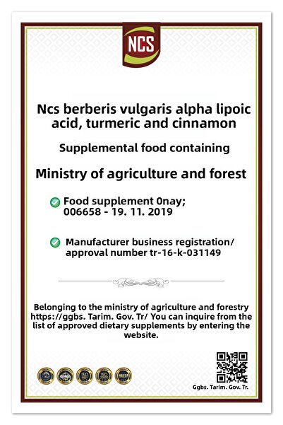 NCS Berberis Vulgaris 120 Tablet + Red Ginseng 120 Tablet