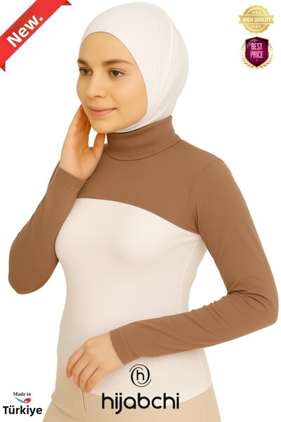 hijabchi Μανίκια με λαιμόκοψη Hijab - Ζιμοπλαστική λαιμόκοψη βισκόζη ελαστικό...