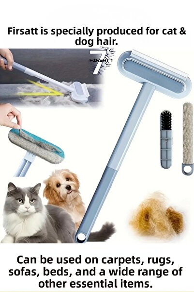 Fırsat7 Πολυλειτουργική βούρτσα για απομάκρυνση τριχών και καθαρισμό χαλιών μ...