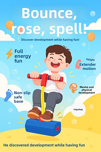 CNGZSHOP Jumping Bouncing Toy for Kids |   Height Increasing, Educational, Ph...