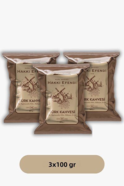 Hakkı Efendi قهوة تركية 100 جرام × 3 قطع