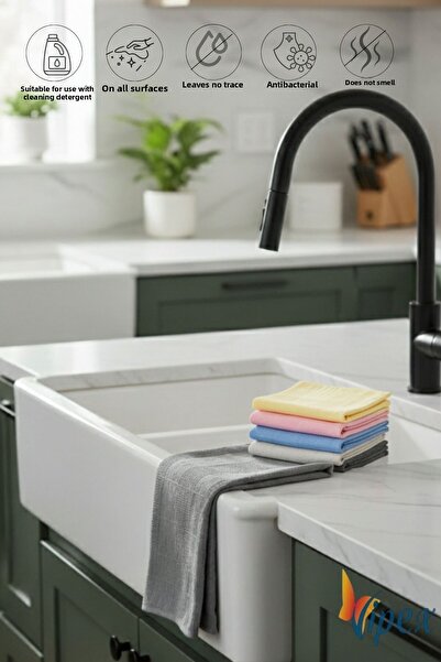 VİPEX 5 Pieces Decorative Prism Multi-Purpose Cleaning Cloth 40X60