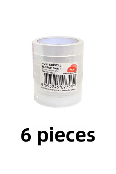 Noki 6 Τεμάχια 19x66 Διαφανής Κρυστάλλινη Ταινία Χρημάτων