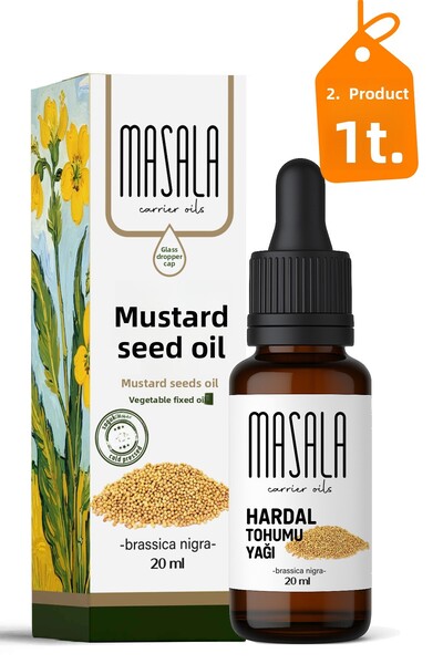 Masala Mustard Seed Oil 20 ml – Cold Pressed – 100% Pure and Natural