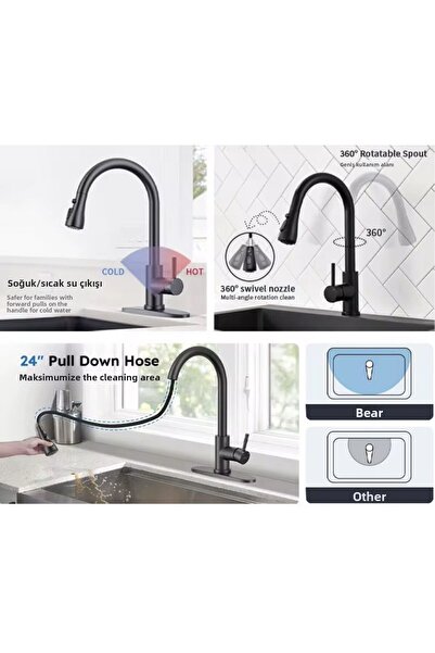 İyem Spiral Kitchen Mixer Tap