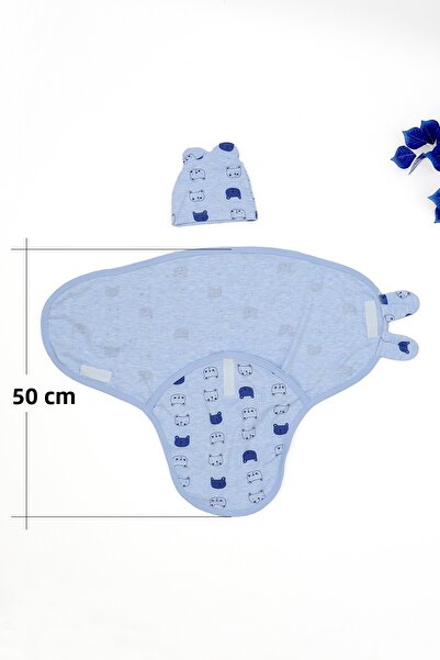 Sitilin 100% Cotton Swaddle for 0-4 Months Baby, Velcro Fastener, Soft Combed Cotton Fabric, Breathable Fabric Stl7103