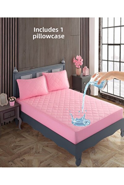 sevilya Σετ στρώματος μονό 100% βαμβακερό καπιτονέ υγρό αδιάβροχο στρώμα μαξι...