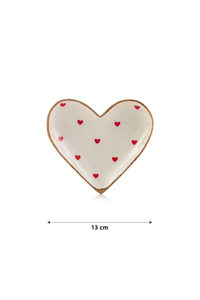 LC Waikiki Sparkling Choices from Shining Store |   Heart Shaped Presentation Plate 13 cm