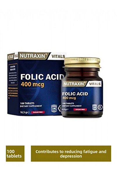 Nutraxin Folic Acid 100 Tablets - Pack of 2
