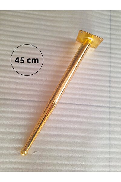 DEMONTEPARK 1buc-45cm picior conic metalic-picioare măsuță de cafea-finisaj c...