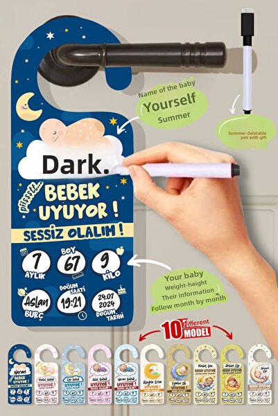 cici magnet www.cicimagnet.com زينة معلقة على مقبض الباب بتصميم الليل باللون ...