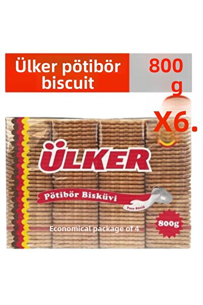 Ülker بوتيبير سادة - 800 جرام 6 قطع