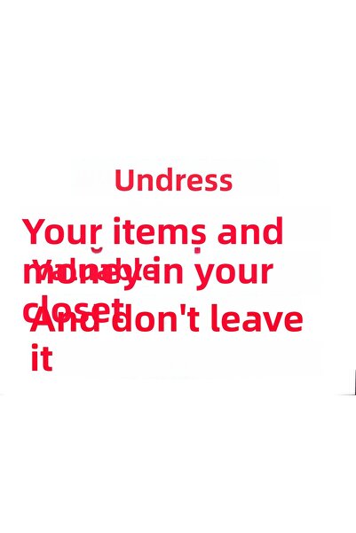 INURA GLOBAL لافتة تحذيرية لخزانة الملابس مقاس 25 × 35 كود: 440