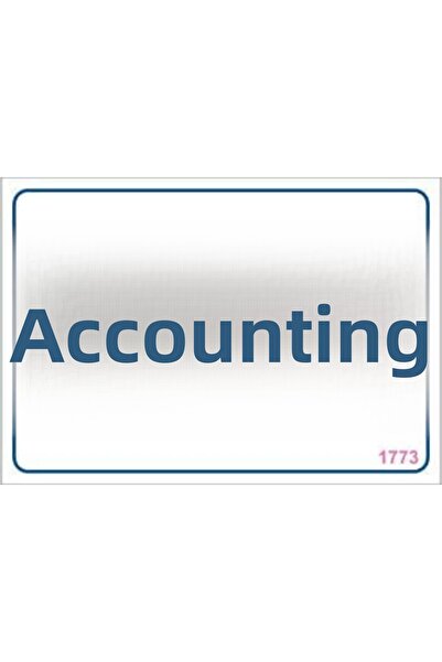 INURA GLOBAL علامة تحذير المحاسبة 17.5x25 الكود: 1773