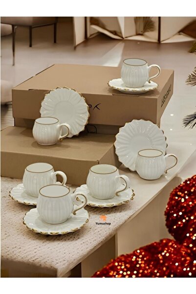 Carmen Soft Daisy Cup Set for 6 People