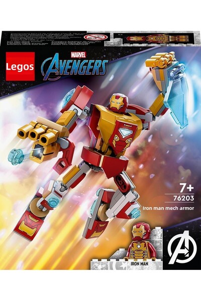 LEGO Marvel Iron Man Robot Armor 76203 Construction Set (130 Pieces)