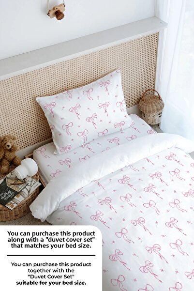 Tuğba Kuğu Σετ σεντόνια μονό κρεβάτι - Pureline Series - Dainty Bows