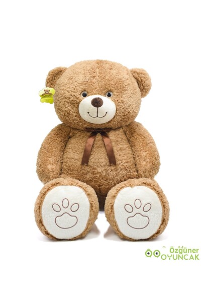 Özgüner Oyuncak Love-Filled Gift Set – 120 cm Giant Plush Bear, 25 cm Plush Teddy Bear and Plush Bouquet